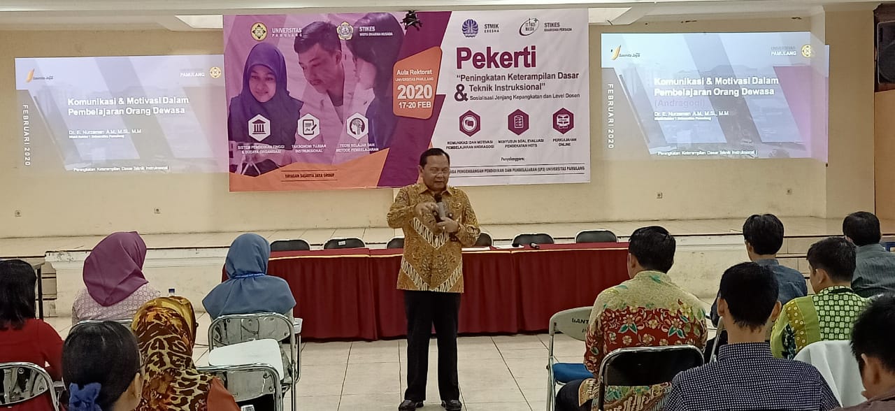 Wakil Rektor 1 Universitas Pamulang, Dr. E. Nurzaman A.M, M.Si., M.M
