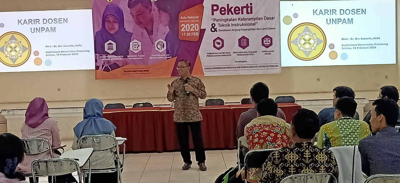 Wakil Rektor 2 Bidang Sumber Daya dan Keuangan, Dr. Drs. Subarto, M.Pd.
